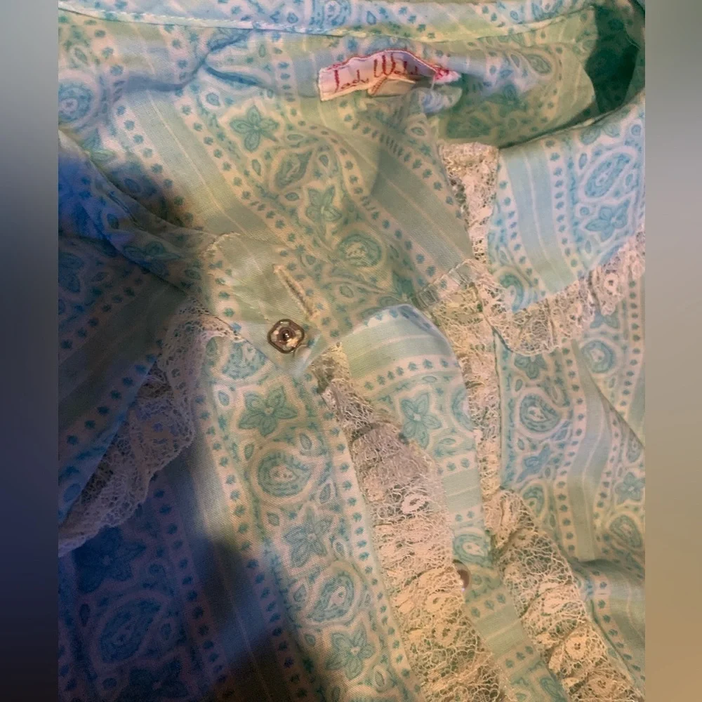 Blue Bishop Sleeve Peter Pan Collar Robe - Picture 11 of 15